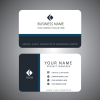Flat creative red business card templates design
