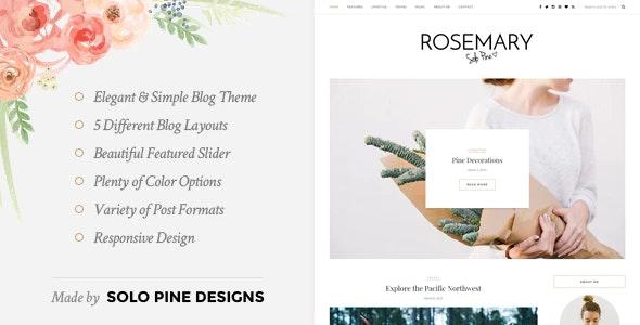 Rosemary – A Responsive WordPress Blog Theme