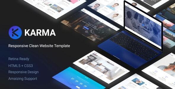 Karma – Responsive Clean Website Template