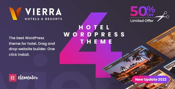 Vierra – Hotel, Resort, Inn & Booking Elementor WordPress Theme