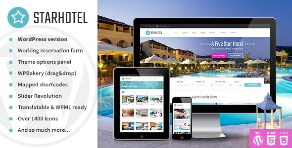 Starhotel – Hotel WordPress Theme