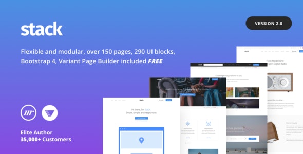 Stack – Multi Purpose HTML with Page Builder