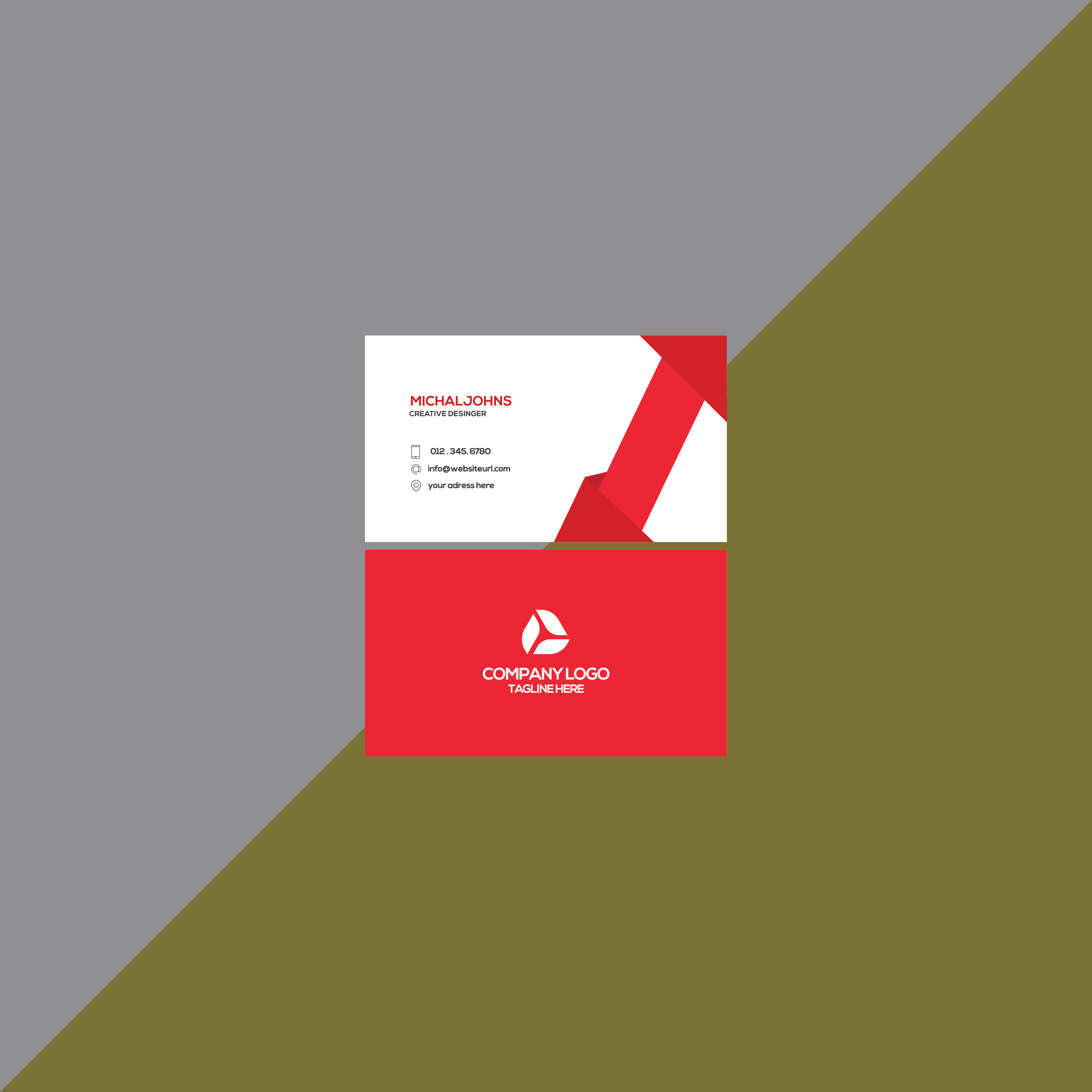 business card   Vector template