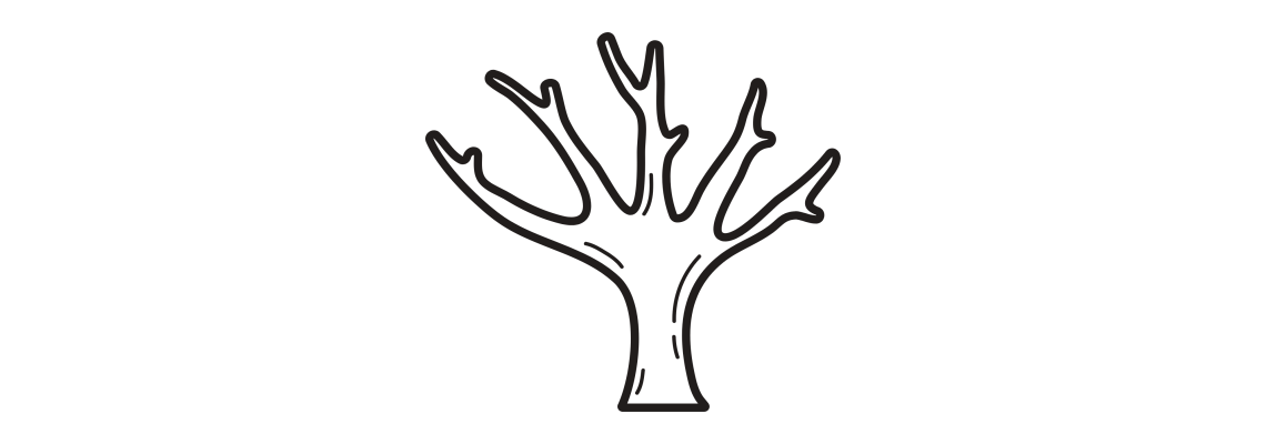 Tree and Plants related line icon set